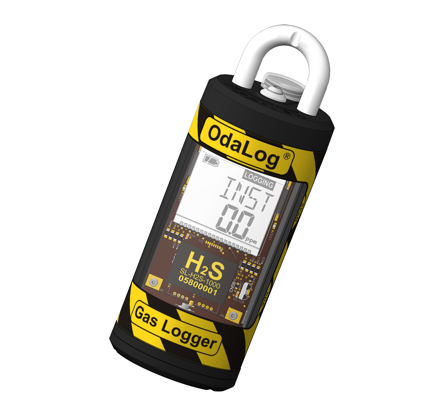 OdaLog L2 portable gas data logger IP66/68 H2S monitoring